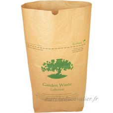 Alina 75L compostables papier Sac de jardin/sac poubelle/biodégradable papier Marron 75 litre Sac de compost avec Alina Guide de compost  10 sacks - B01MTIGXOQ